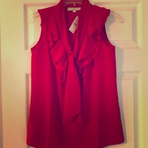 Red Blouse by Loft